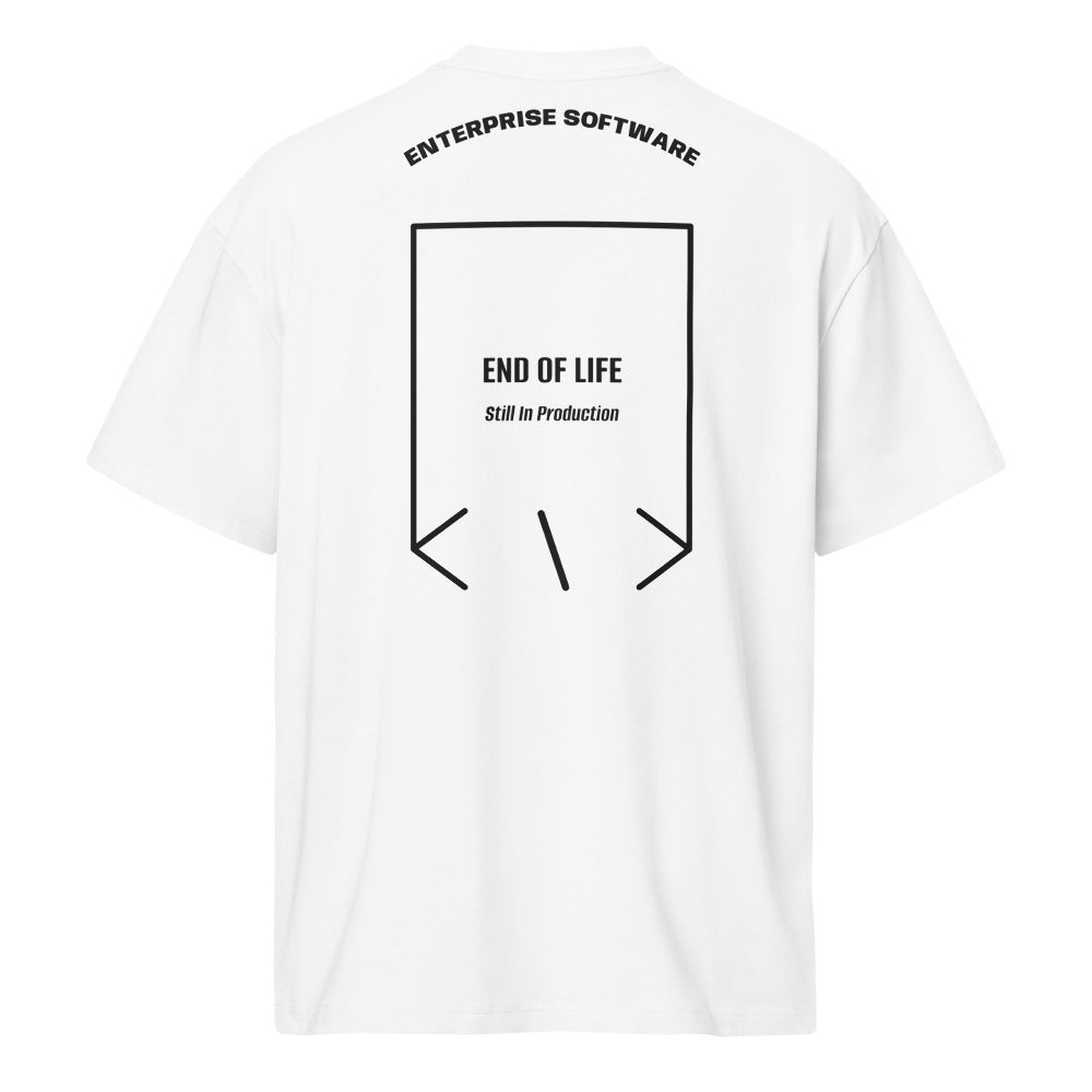 End Of Life — White Black back mockup