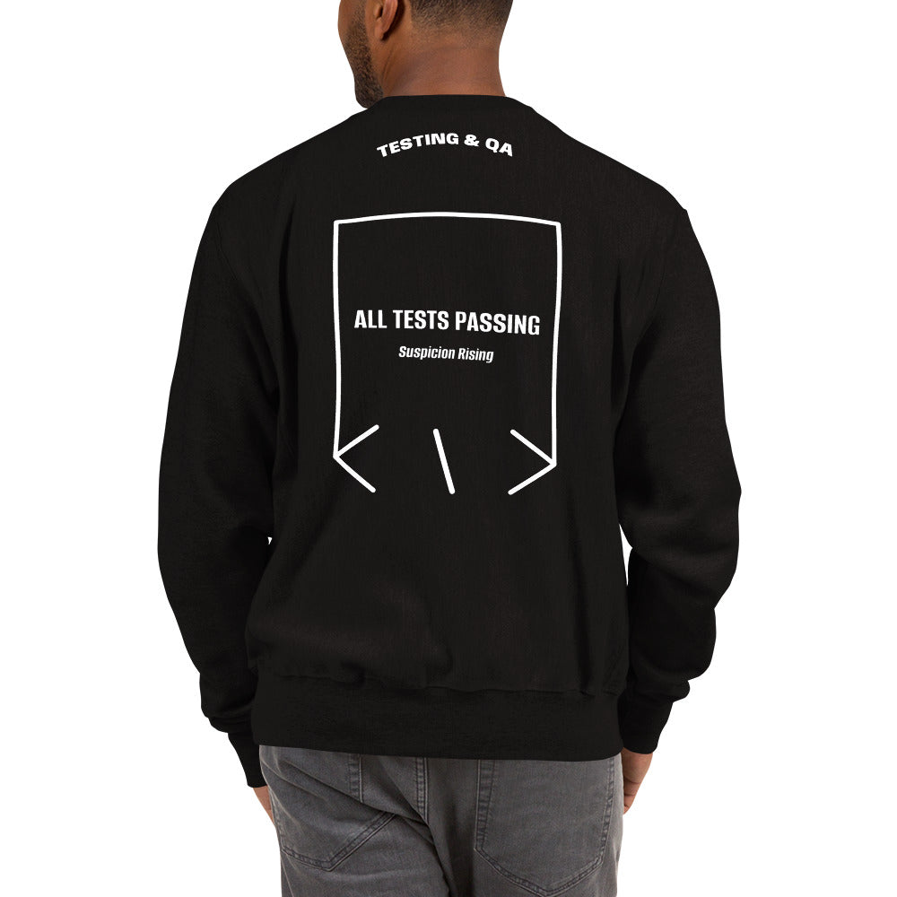 All Tests Passing — secondary back mockup