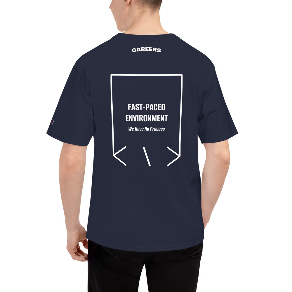 Fast-Paced Environment — Navy White back mockup