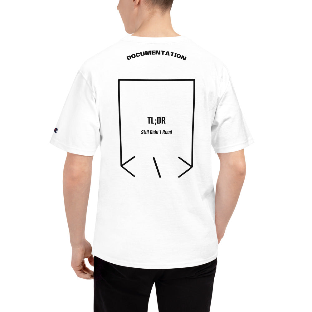 TL;DR — White Black back mockup