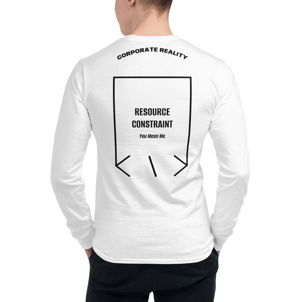 Resource Constraint — White Black back mockup