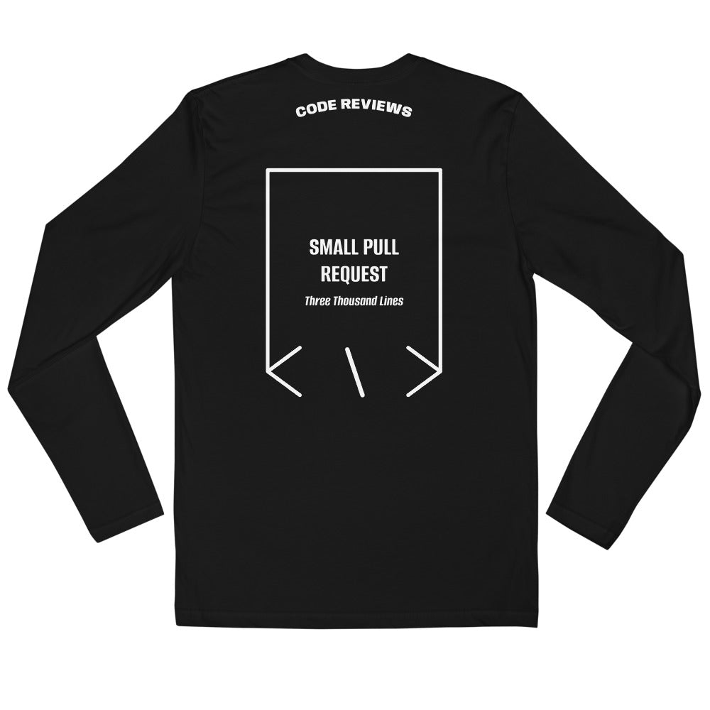 Small Pull Request — Black White back mockup