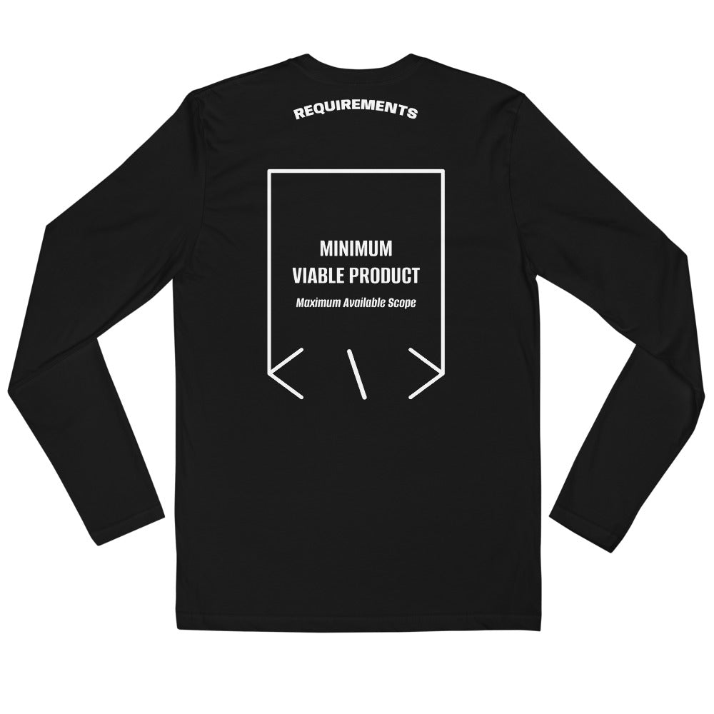 Minimum Viable Product — Black White back mockup