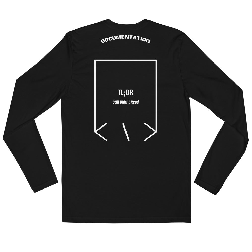 TL;DR — Black White back mockup