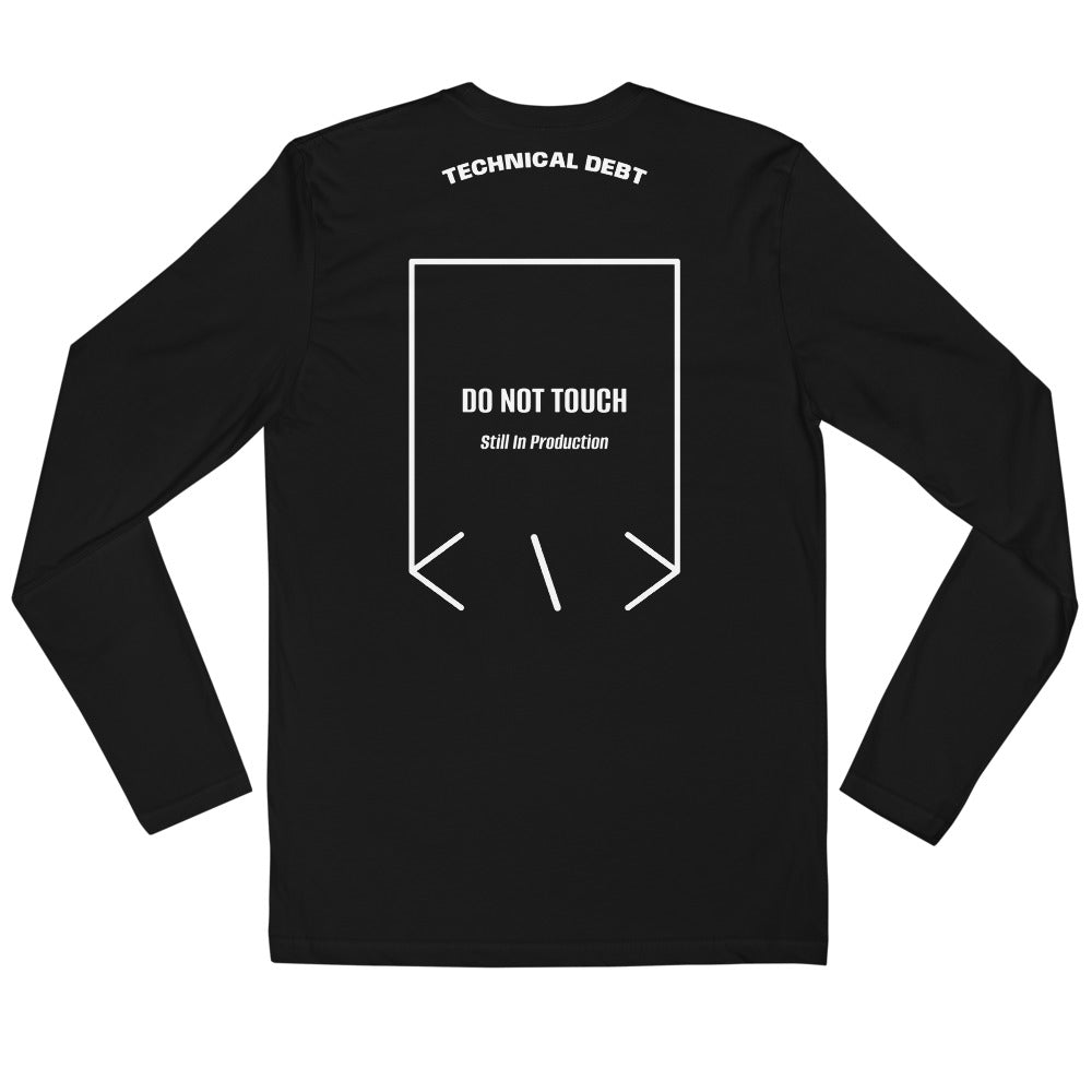 Do Not Touch — Black White back mockup