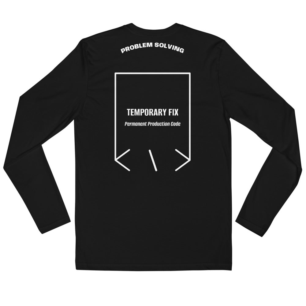 Temporary Fix — Black White back mockup