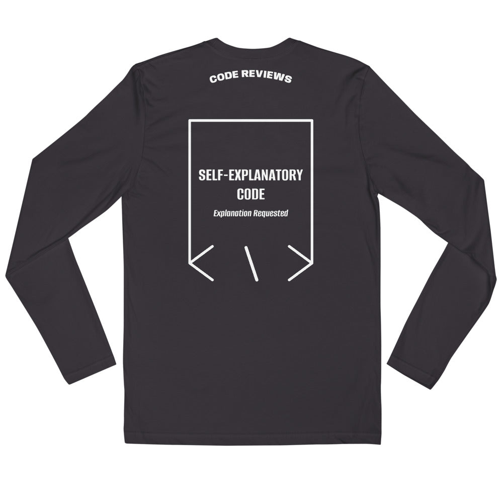 Self-Explanatory Code — Heavy Metal White back mockup
