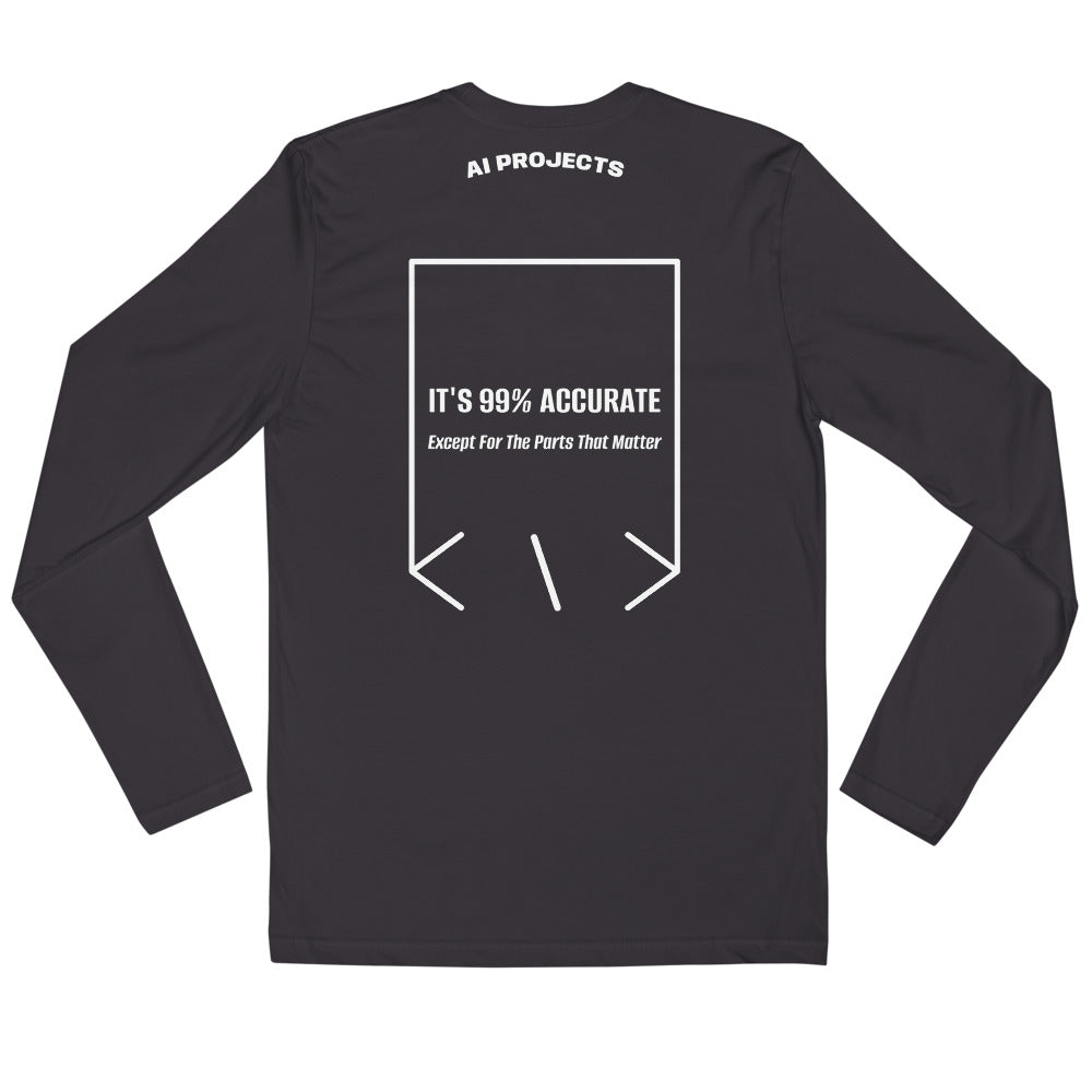 It's 99% Accurate — Heavy Metal White back mockup