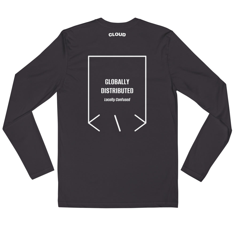 Globally Distributed — Heavy Metal White back mockup