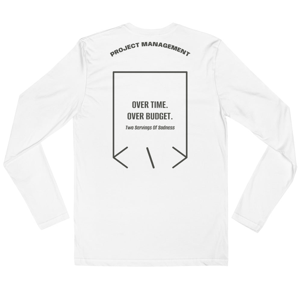 Over Time. Over Budget. — secondary back mockup