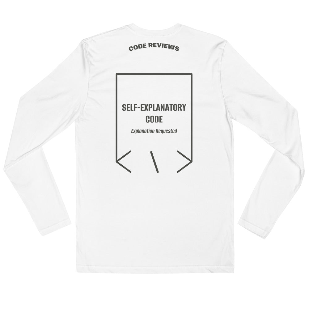 Self-Explanatory Code — White Heavy Metal back mockup