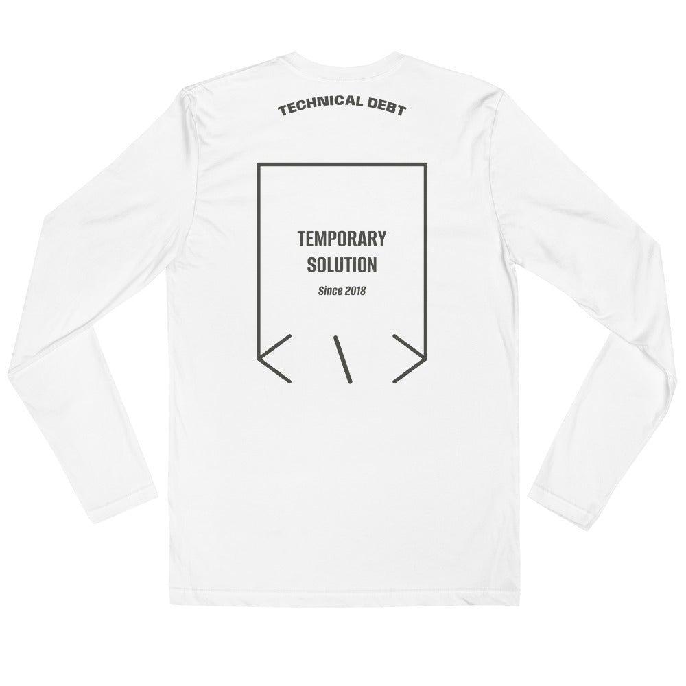 Temporary Solution — White Heavy Metal back mockup