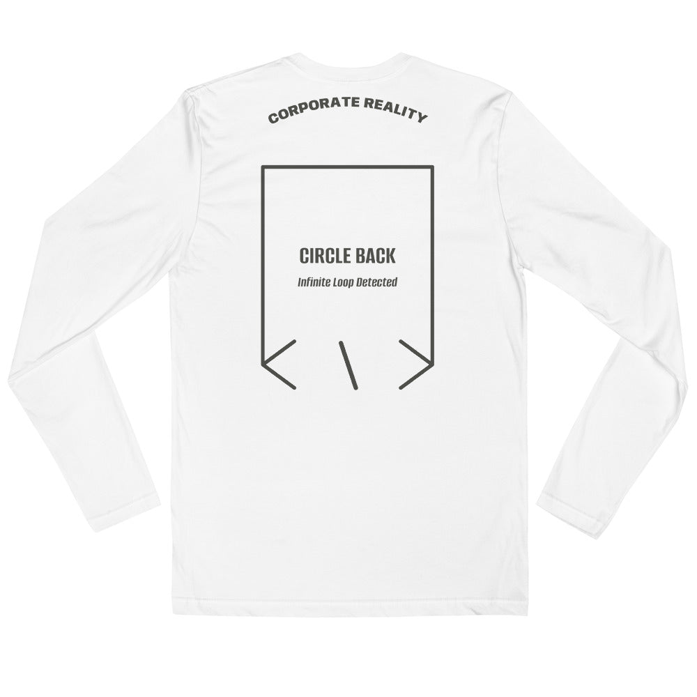 Circle Back — White Heavy Metal back mockup