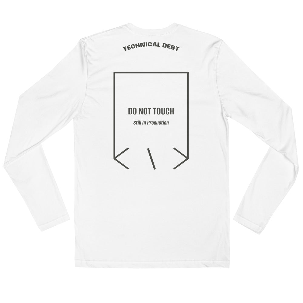 Do Not Touch — White Heavy Metal back mockup