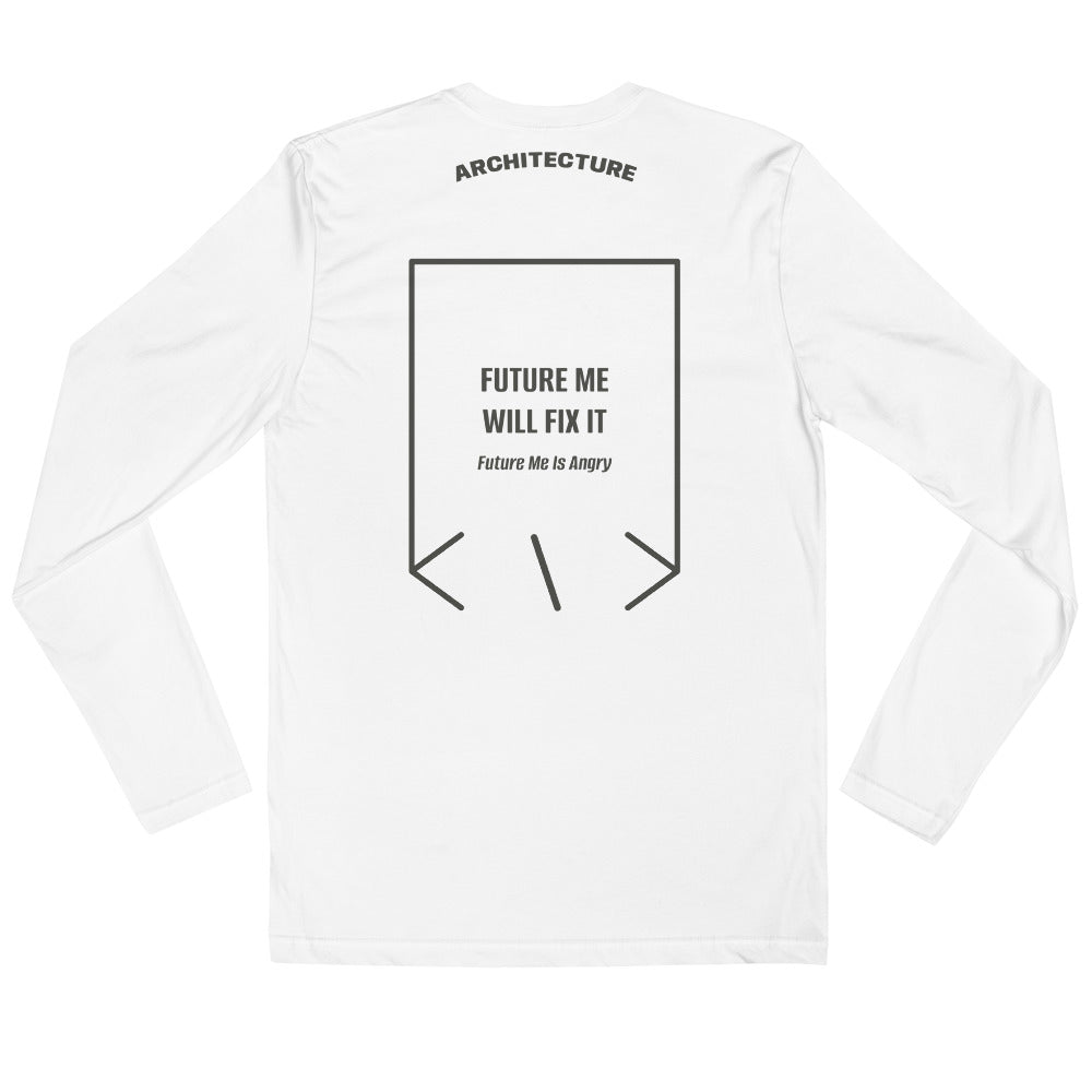 Future Me Will Fix It — White Heavy Metal back mockup