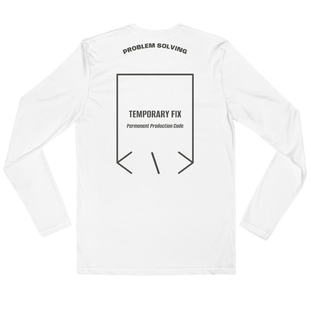 Temporary Fix — White Heavy Metal back mockup