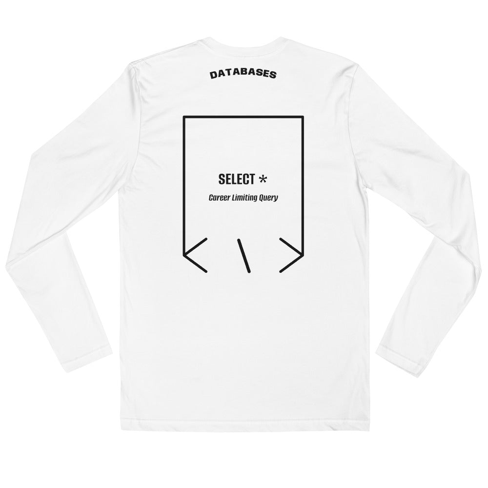 SELECT * — White Black back mockup