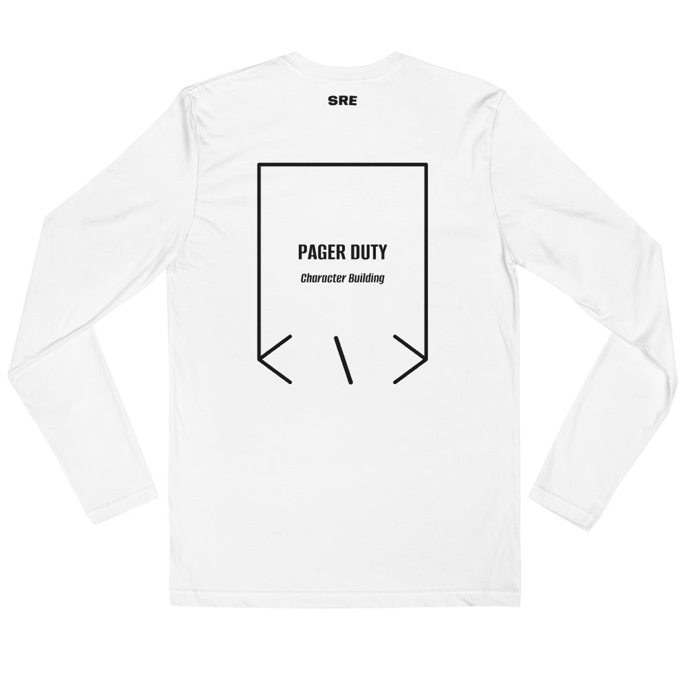 Pager Duty — White Black back mockup