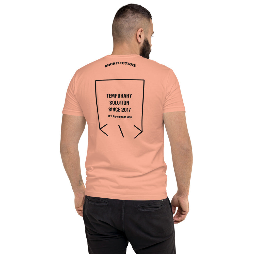 Temporary Solution Since 2017 — Desert Pink Black back mockup