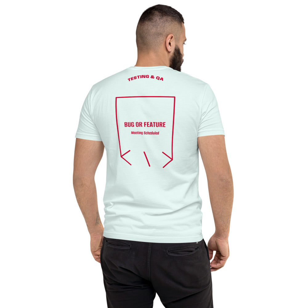 Bug Or Feature — Light Blue Red back mockup