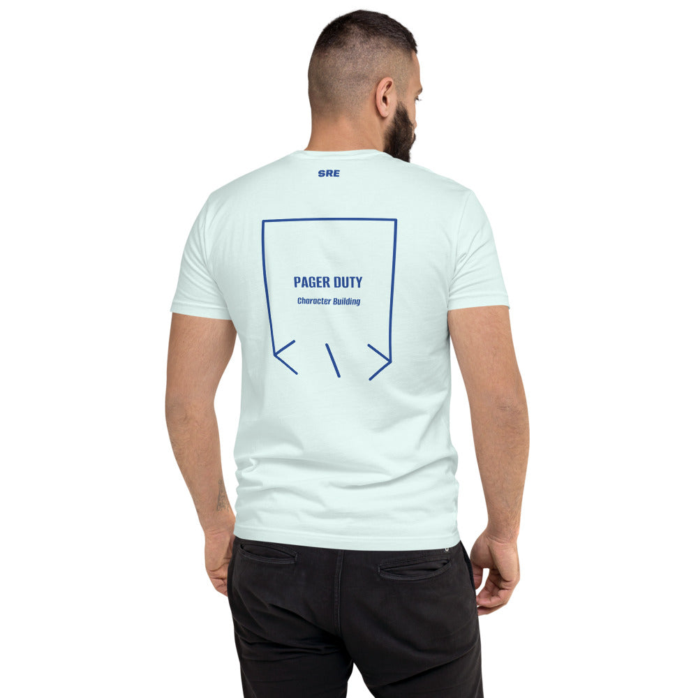 Pager Duty — Light Blue Royal Blue back mockup