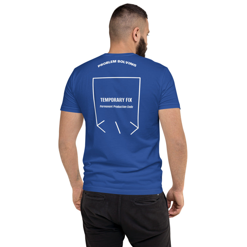 Temporary Fix — Royal Blue White back mockup