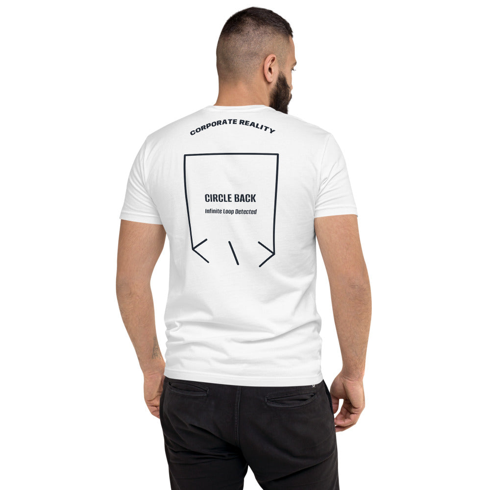 Circle Back — White Midnight Navy back mockup