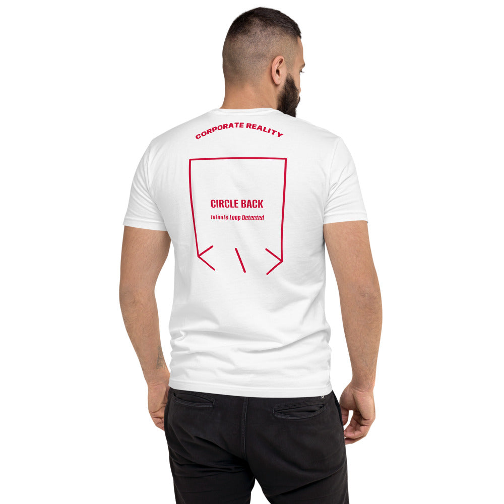 Circle Back — White Red back mockup