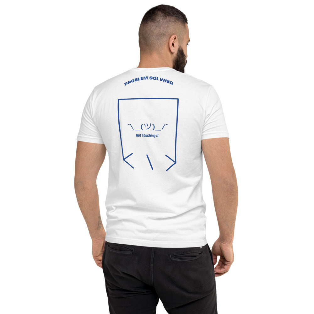 ¯\_(ツ)_/¯ — White Royal Blue back mockup