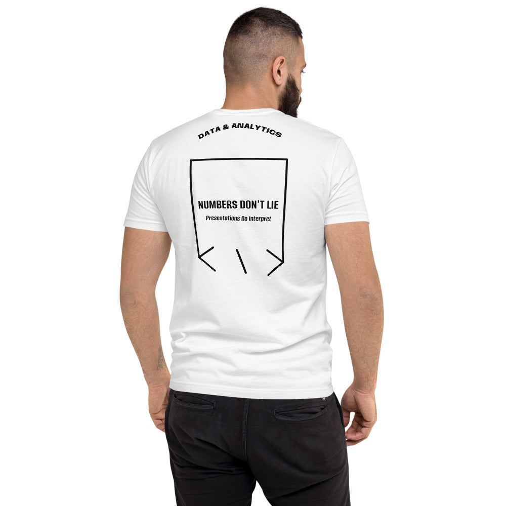 Numbers Don't Lie — White Black back mockup