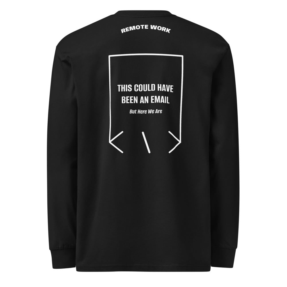This Could Have Been An Email — Black White back mockup