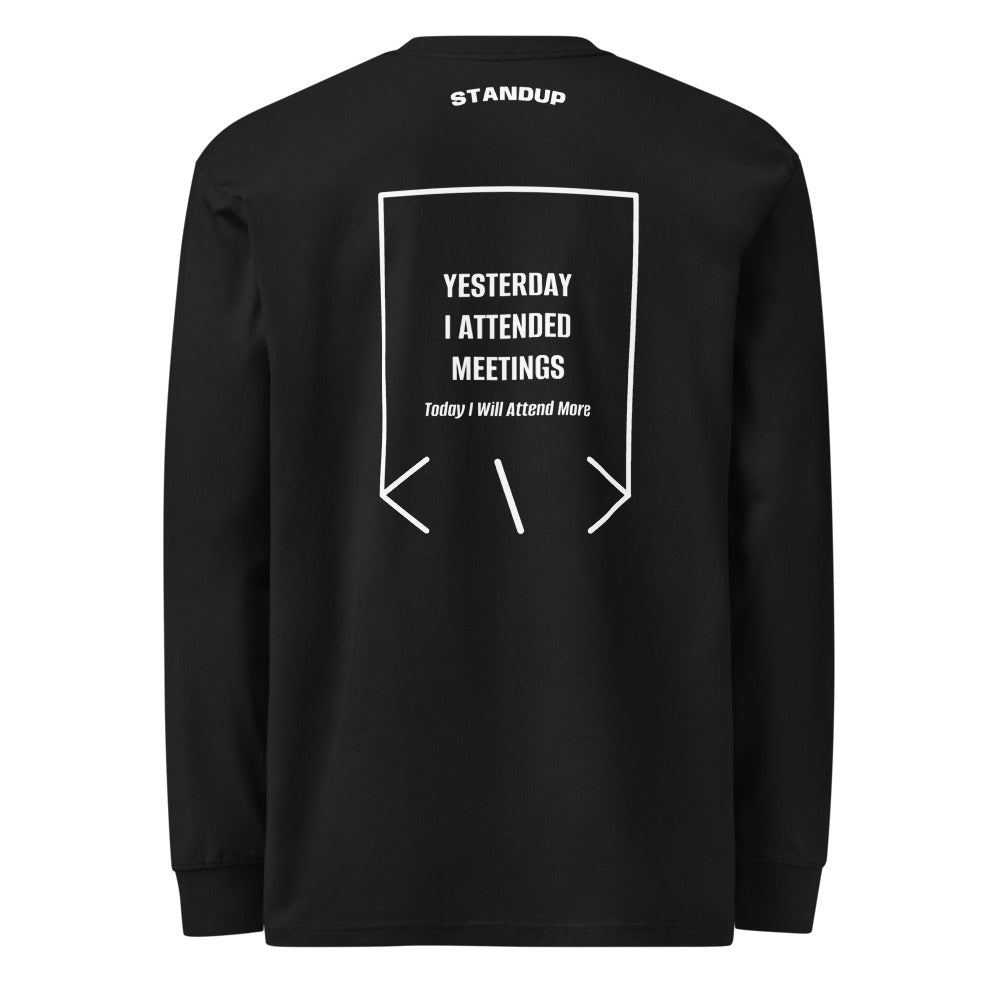 Yesterday I Attended Meetings — secondary back mockup