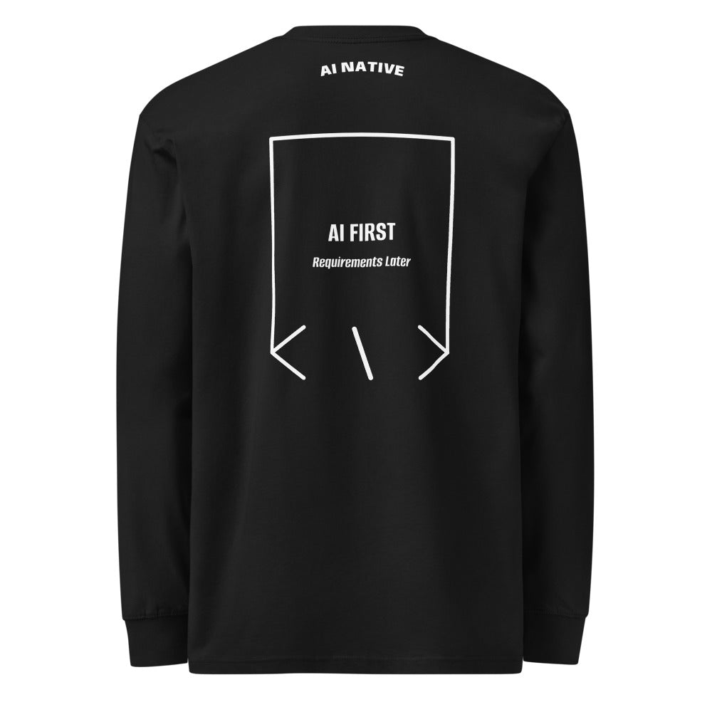 AI First — secondary back mockup