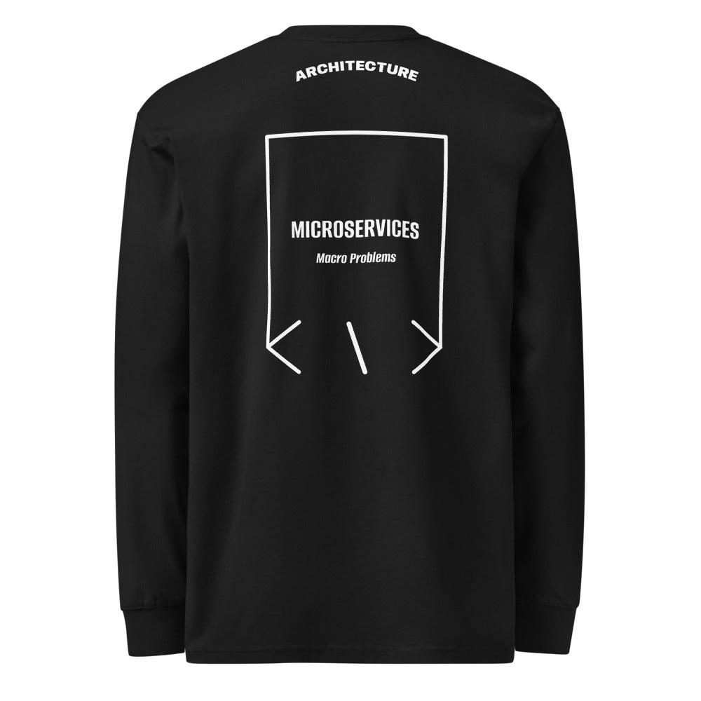 Microservices — Black White back mockup