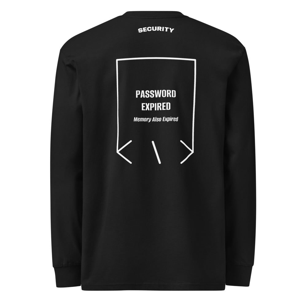 Password Expired — Black White back mockup