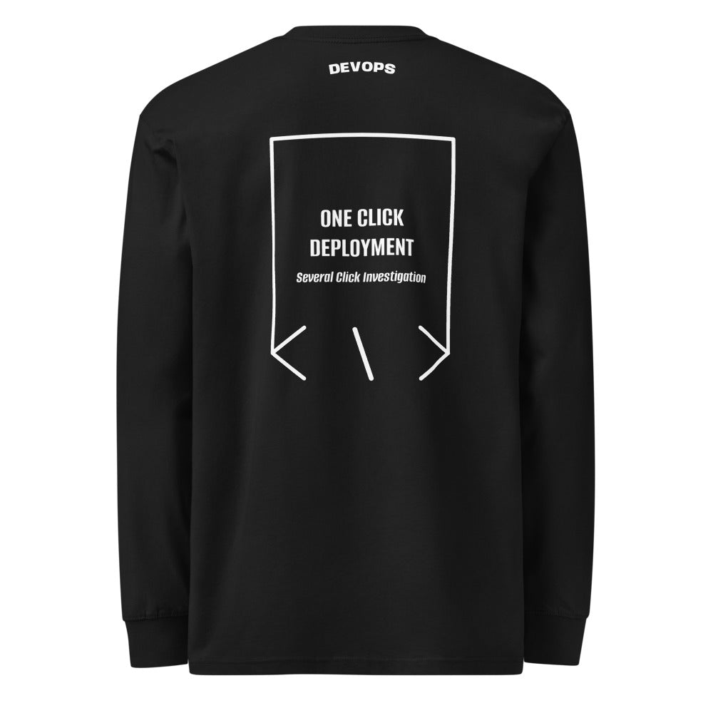 One Click Deployment — Black White back mockup