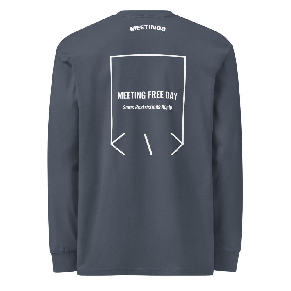 Meeting Free Day — Harbor Blue White back mockup
