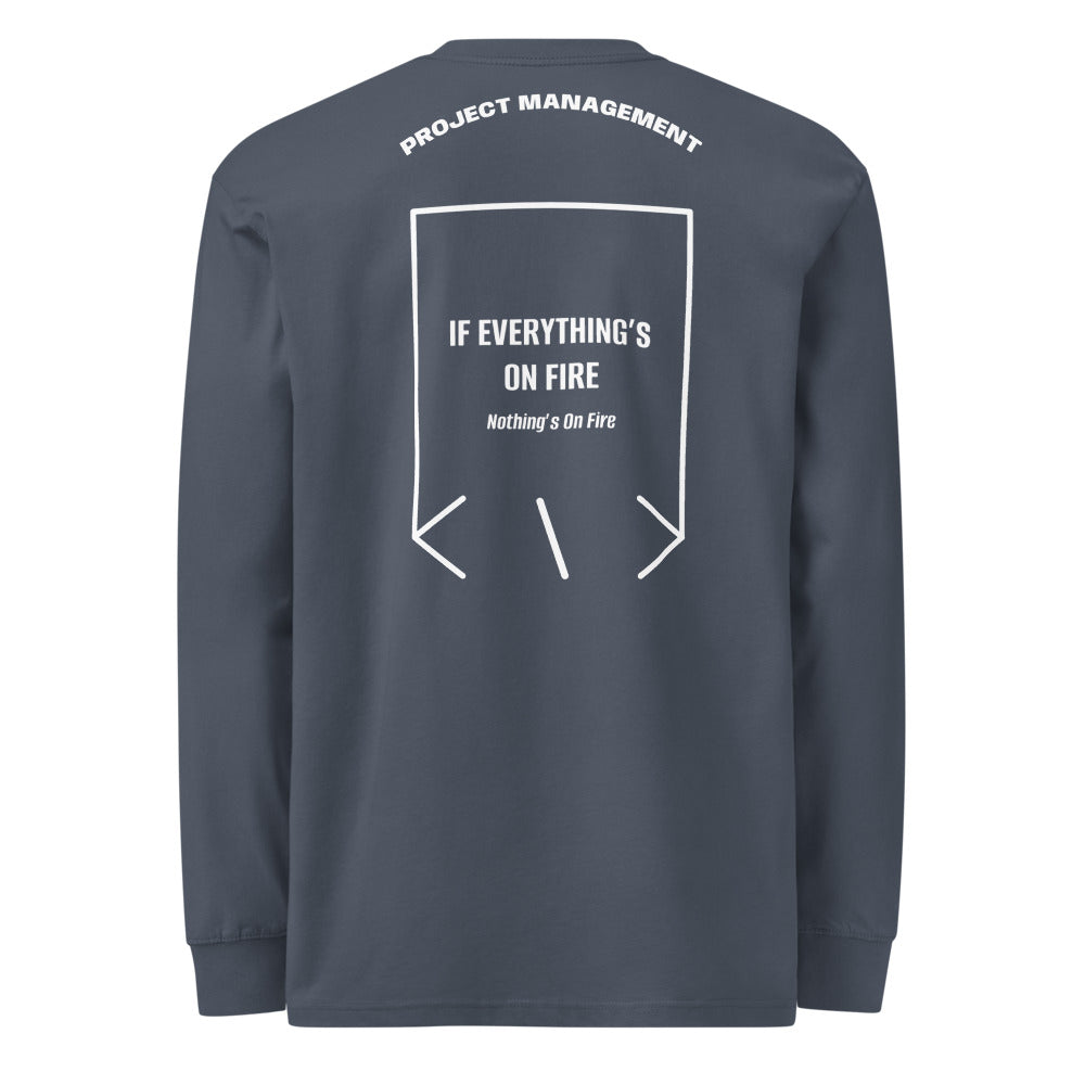 If Everything’s On Fire — Harbor Blue White back mockup