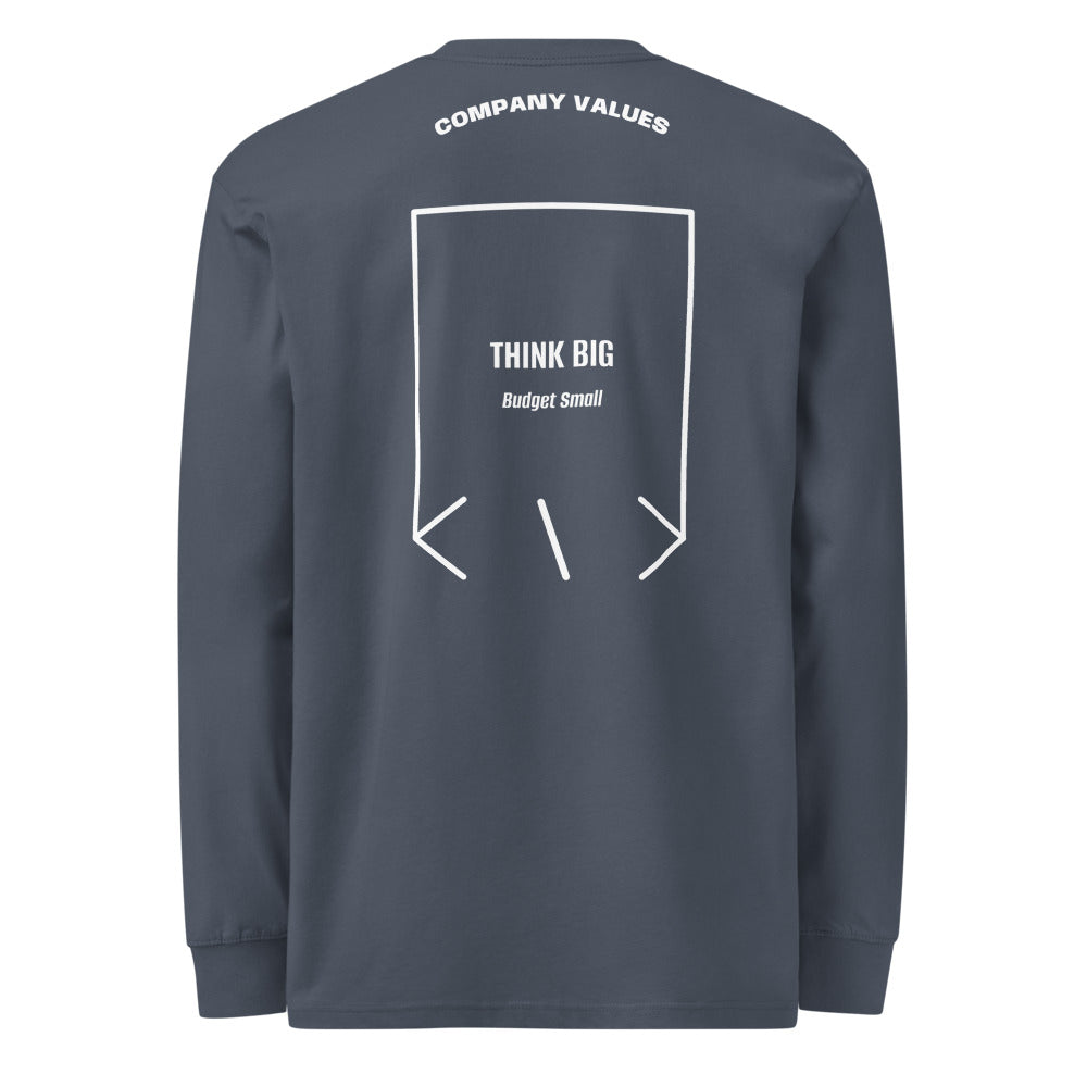 Think Big — Harbor Blue White back mockup