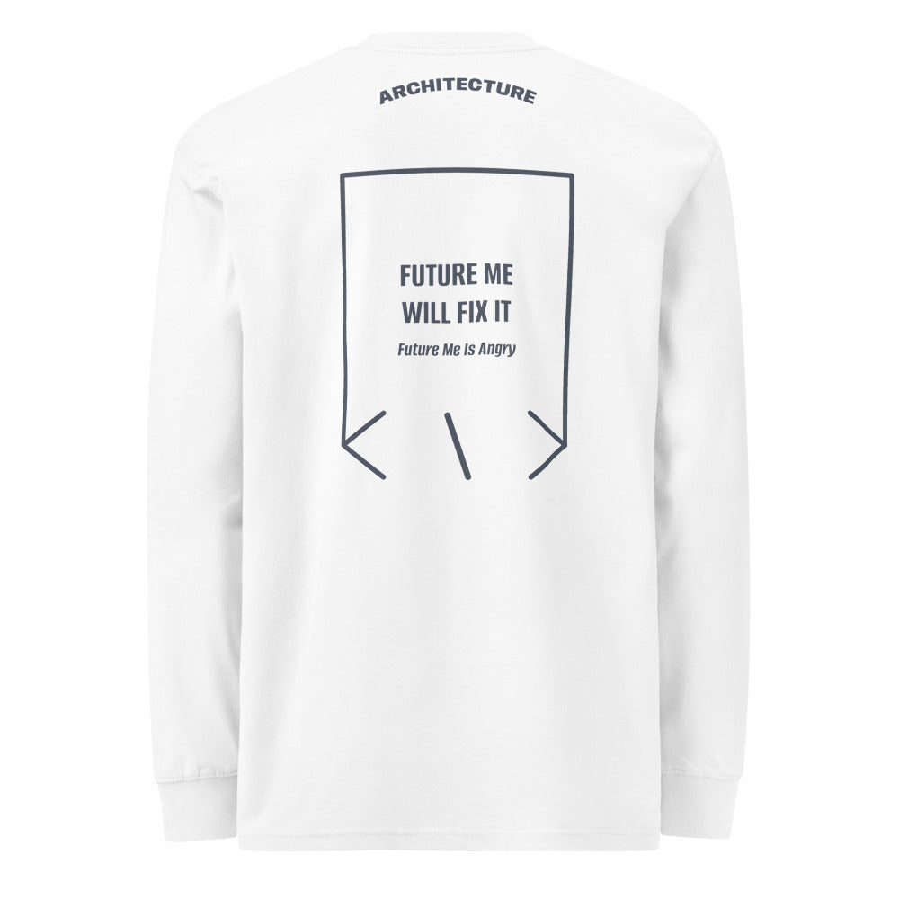 Future Me Will Fix It — White Harbor Blue back mockup