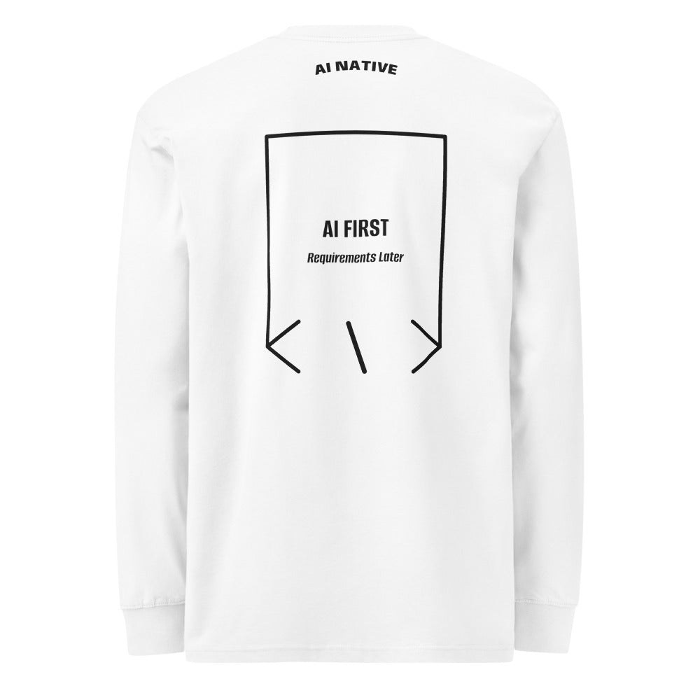 AI First — White Black back mockup