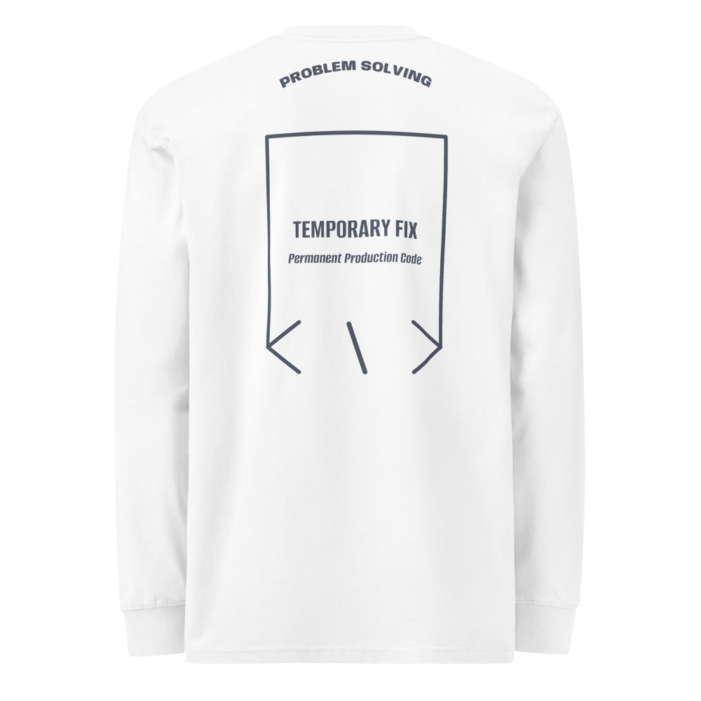Temporary Fix — White Harbor Blue back mockup