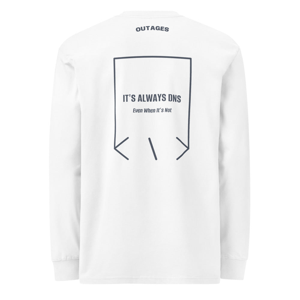 It's Always DNS — White Harbor Blue back mockup