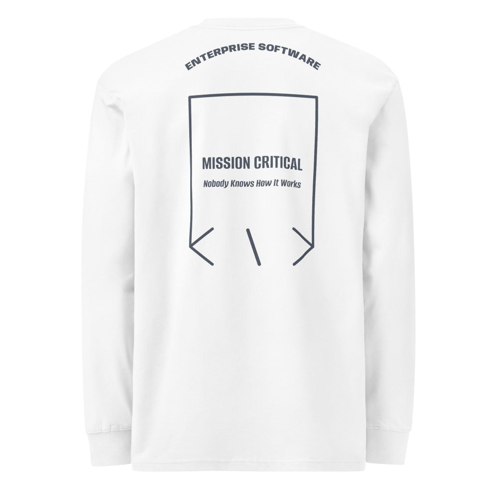 Mission Critical — White Harbor Blue back mockup