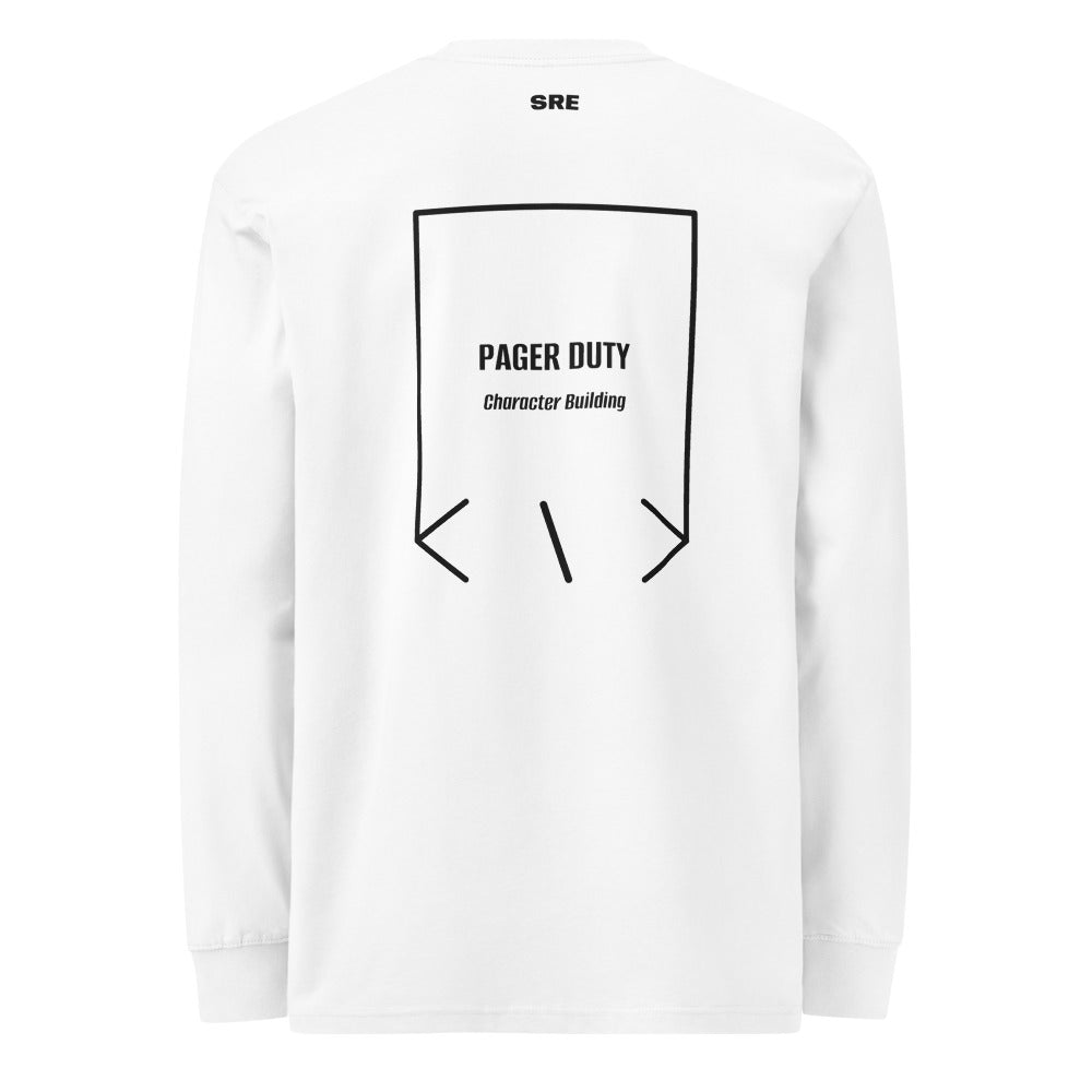 Pager Duty — White Black back mockup
