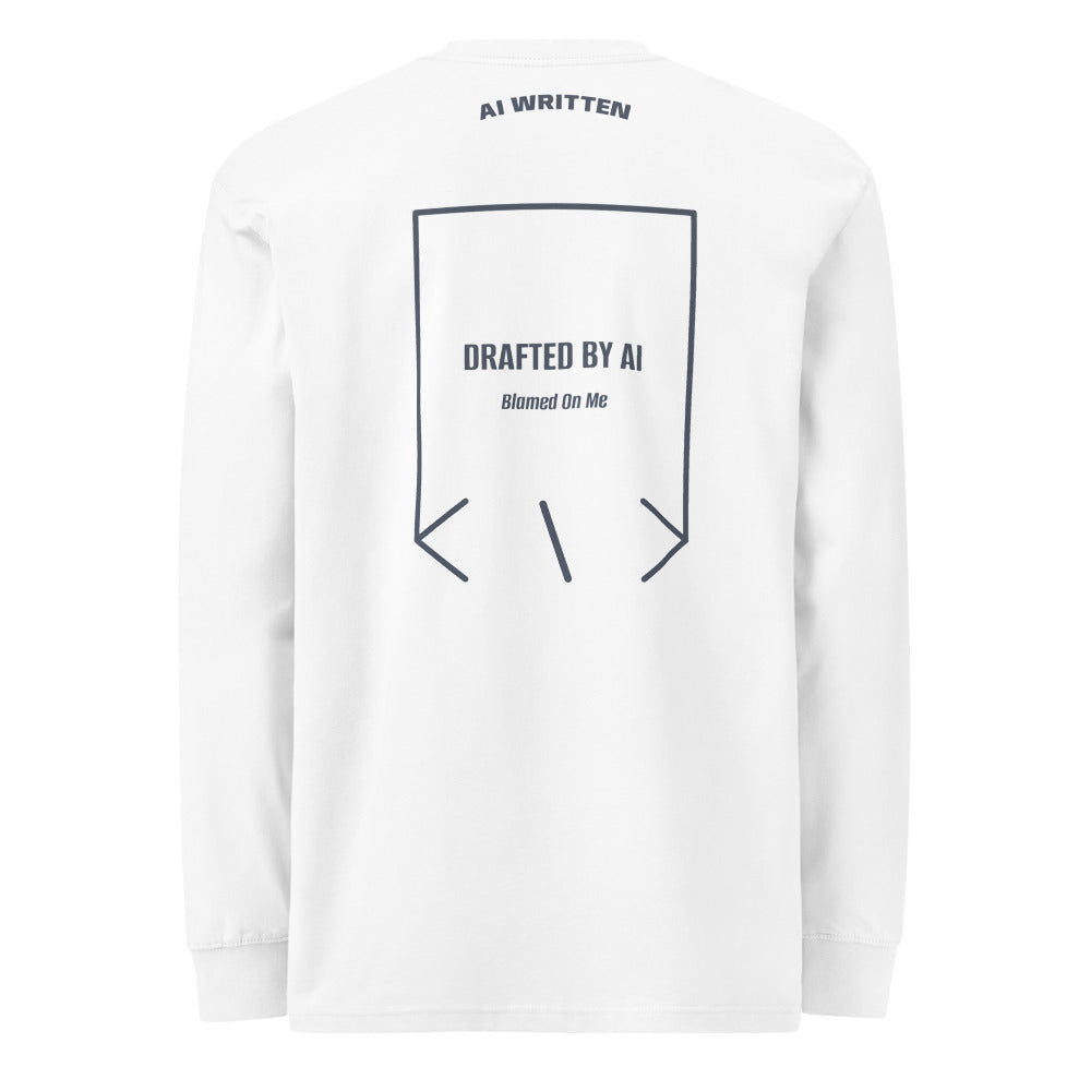 Drafted By AI — White Harbor Blue back mockup