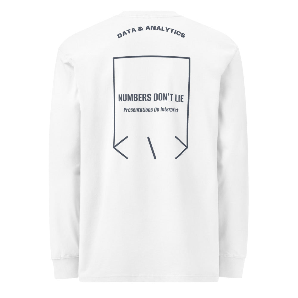 Numbers Don't Lie — White Harbor Blue back mockup