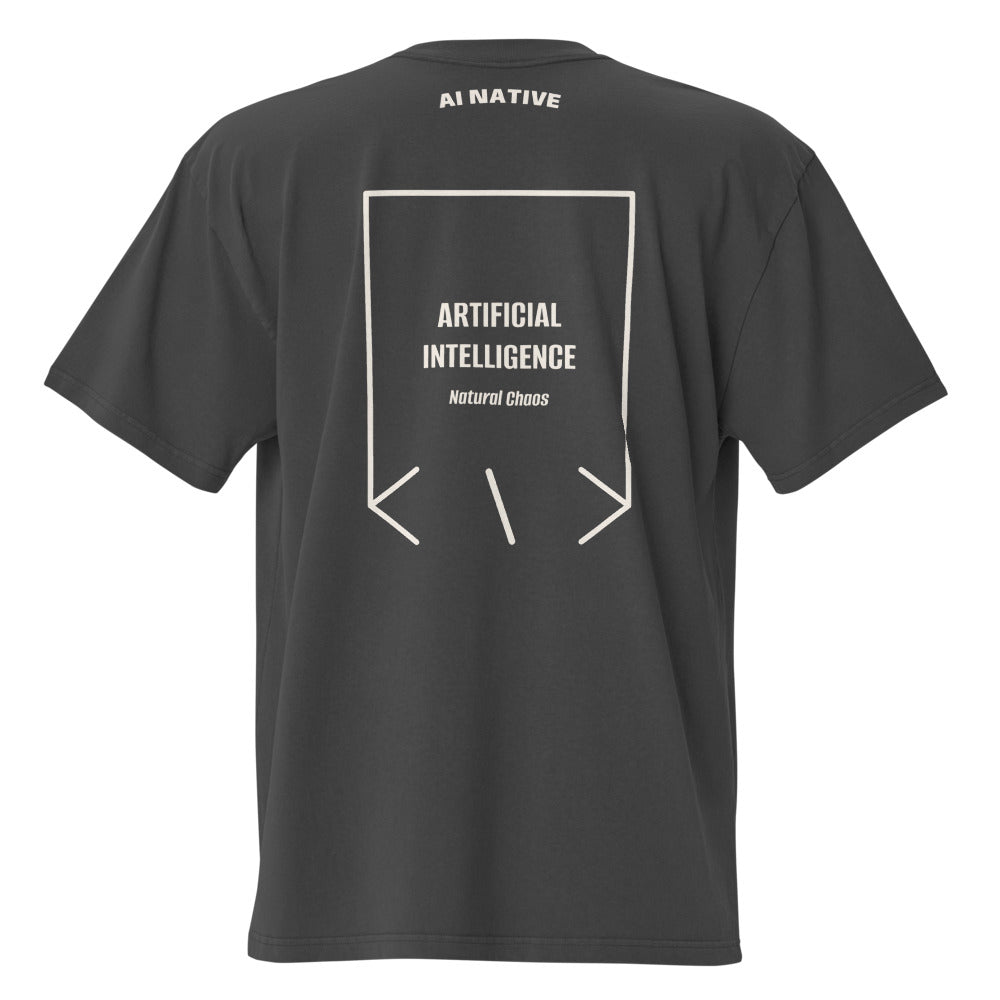 Artificial Intelligence — Faded Black Faded Bone back mockup