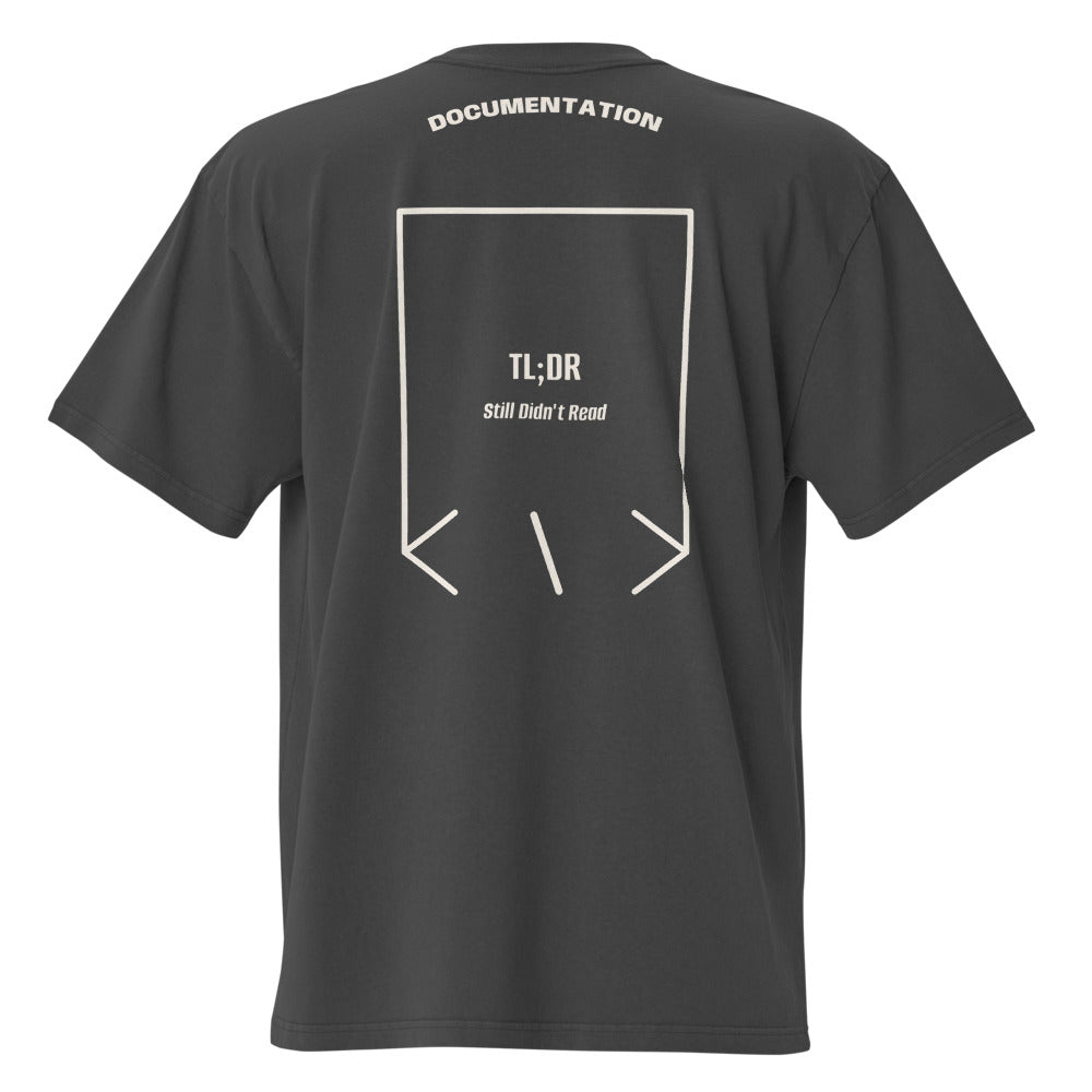 TL;DR — Faded Black Faded Bone back mockup