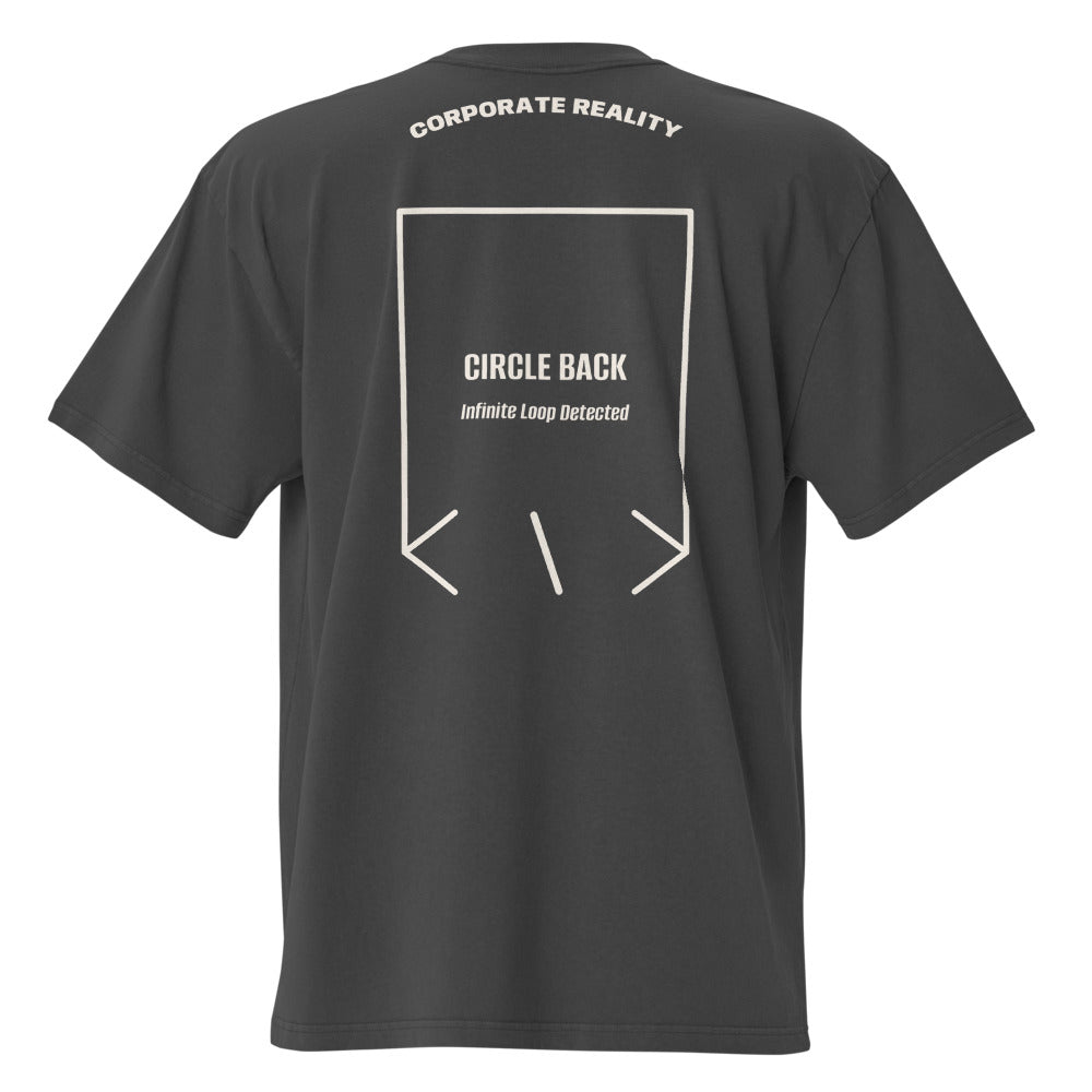Circle Back — Faded Black Faded Bone back mockup